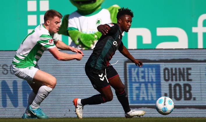 Itter - Musonda , Greuther Fürth-1.FC Magdeburg , 2.Bundesliga, Spieltag 25, Fußball , in den Sportpark Ronhof Thomas Sommer Stadion , Fiürth , Bayern , Deutschland . März 08, 2025 . Photo by: Davide Elias Ipa Photo Pressefoto DENL Copyright: xDavidexEliasx