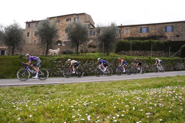 during the 19th edition of the Strade Bianche (White Roads) a 213 km one day race from Siena to Siena, Tuscany (Italy) - Saturday March 8, 2025.  Copyright: xFabioxFerrari LaPressex