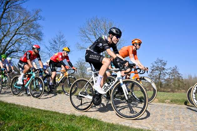 GP Criquielion 2025 LESSINES, BELGIUM - MARCH 08 : Riera Clar of Illes Balears Arabay in action pictured during the 2025 GP Criquielion cycling race with start in Ath and finish in Lessines after 200 km on March 8, 2025 in Lessines, Belgium, 08 03 2025 Lessines Belgium  Copyright: xJanxDexMeuleneirx