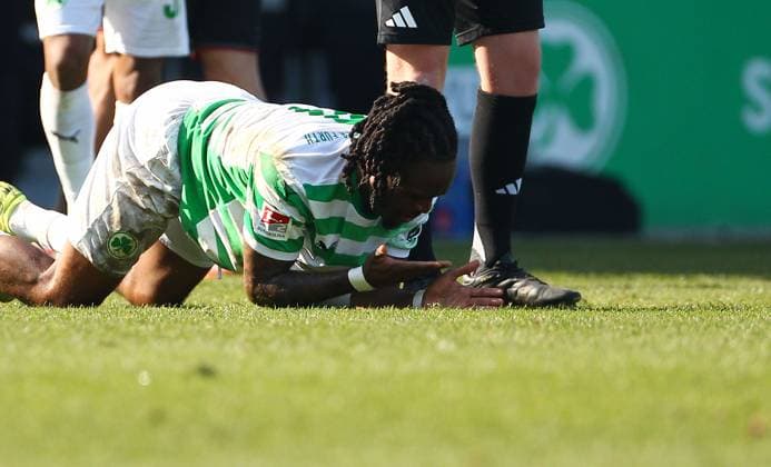 Futkeu , Greuther Fürth-1.FC Magdeburg , 2.Bundesliga, Spieltag 25, Fußball , in den Sportpark Ronhof Thomas Sommer Stadion , Fiürth , Bayern , Deutschland . März 08, 2025 . Photo by: Davide Elias Ipa Photo Pressefoto DENL Copyright: xDavidexEliasx