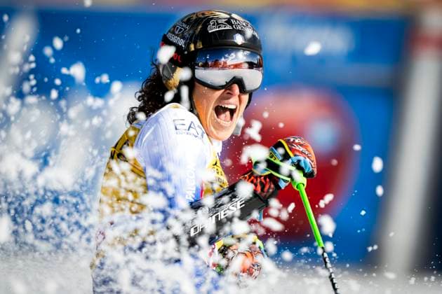 Bilder des Jahres 2025, Sport 03 März Sport Themen der Woche KW10 Sport Bilder des Tages ARE, SVERIGE 20250308 Italy s Federica Brignone crosses the finish line to win the women s giant slalom event during the FIS Alpine Skiing World Cup in Are, Sweden, on March 8, 2025. ARE SVERIGE x10050x *** ARE, SWEDEN 20250308 Italy s Federica Brignone crosses the finish line to win the women s giant slalom event during the FIS Alpine Skiing World Cup in Are, Sweden, on March 8, 2025 ARE SWEDEN x10050x  Copyright: xPontusxLundahl TTx ALPINE SKIING WC GIANT SLALOM