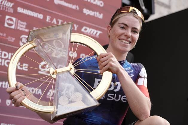 VOLLERING Demi wins the 11th edition of the Strade Bianche Women Elite (White Roads) a 136 km one day race from Siena to Siena, Tuscany (Italy) - Saturday March 8, 2025.  Copyright: xMarcoxAlpozzi xLaPressex