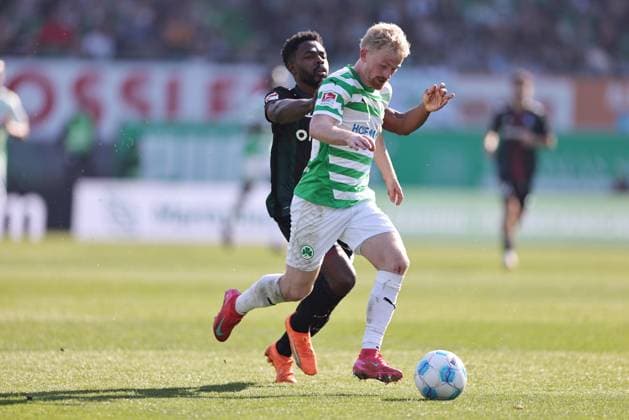 Jomaine Consbruch, Fürth, im Rückrundenspiel der Saison 2024 2025 zwischen SpVgg Greuther Fürth und dem 1. FC Magdeburg (1:1) in Fürth; 08 03 2025; -