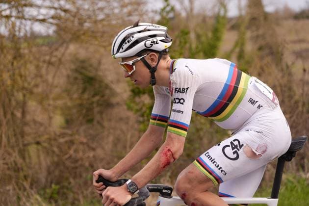 POGACAR Tadej during the 19th edition of the Strade Bianche (White Roads) a 213 km one day race from Siena to Siena, Tuscany (Italy) - Saturday March 8, 2025.  Copyright: xFabioxFerrari LaPressex