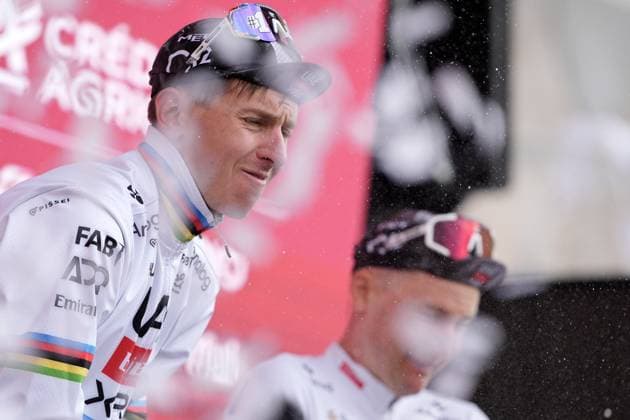 POGACAR Tadej wins the 19th edition of the Strade Bianche (White Roads) a 213 km one day race from Siena to Siena, Tuscany (Italy) - Saturday March 8, 2025.  Copyright: xMarcoxAlpozzi xLaPressex