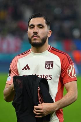 Europa League: FCSB and Olympique Lyonnais Rayan Cherki of Olympique Lyonnais in action during the Round of 16 1st leg Europa League of the game between FCSB and Olympique Lyonnais, Arena Nationala, Bucharest, Thursday 06 March 2025. Alex Nicodim Imago Images Copyright: xAlexxNicodimx