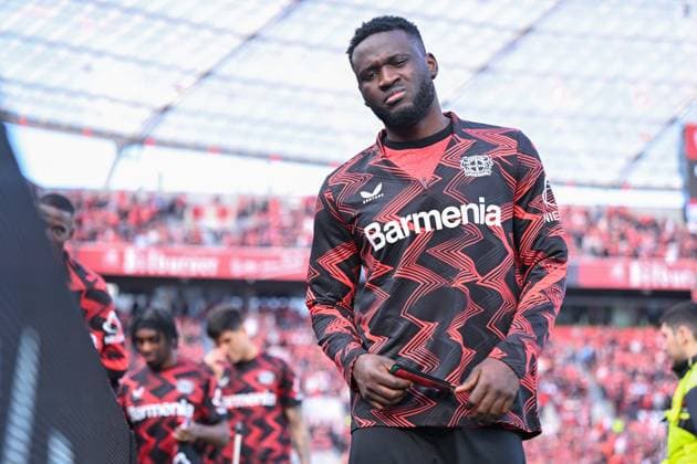 08.03.2025, Fussball, Bundesliga, 25.Spieltag Saison 2024 2025, Bayer 04 Leverkusen - SV Werder Bremen, Victor Boniface (Bayer Leverkusen) xRHR-FOTO TKx Copyright: RHR-FOTOx RHR-FOTO TK