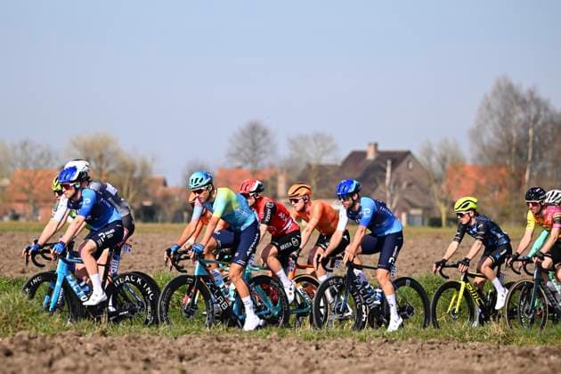 Grand Prix Jean-Pierre Monsere 2025 cycling race ROESELARE, BELGIUM - MARCH 09 : Van Tricht Floris (BEL) of Israel - Premier Tech, Kuzmin Anton (KAZ) of XDS Astana Team, Van Asbroeck Tom (BEL) of Israel - Premier Tech during the Men Elite UCI 1.1 Europe Tour 13th Lotto Begium Cup Grand Prix Jean-Pierre Monsere cycling race of 201,6 kms with start in Ichtegem and finish in Roeselare on March 09, 2025 in Roeselare, Belgium, 09 03 2025 ( Motordriver Guy De Vuyst & Roeselare Belgium  Copyright: xTomasxSiskx