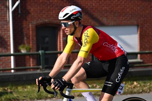 Grand Prix Jean-Pierre Monsere 2025 cycling race ROESELARE, BELGIUM - MARCH 09 : Allegaert Piet (BEL) of Cofidis during the Men Elite UCI 1.1 Europe Tour 13th Lotto Begium Cup Grand Prix Jean-Pierre Monsere cycling race of 201,6 kms with start in Ichtegem and finish in Roeselare on March 09, 2025 in Roeselare, Belgium, 09 03 2025 ( Motordriver Guy De Vuyst & Roeselare Belgium  Copyright: xTomasxSiskx