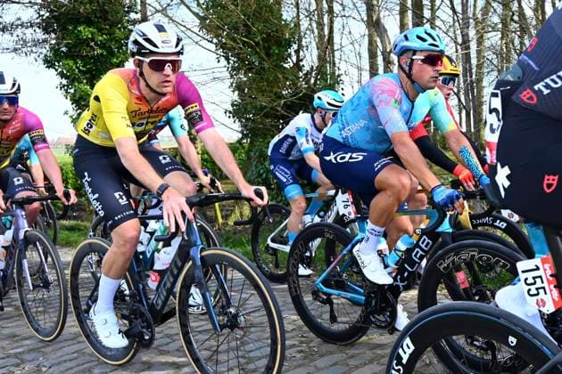 Grand Prix Jean-Pierre Monsere 2025 cycling race ROESELARE, BELGIUM - MARCH 09 : Malucelli Matteo (ITA) of XDS Astana Team during the Men Elite UCI 1.1 Europe Tour 13th Lotto Begium Cup Grand Prix Jean-Pierre Monsere cycling race of 201,6 kms with start in Ichtegem and finish in Roeselare on March 09, 2025 in Roeselare, Belgium, 09 03 2025 ( Motordriver Guy De Vuyst & Roeselare Belgium  Copyright: xTomasxSiskx