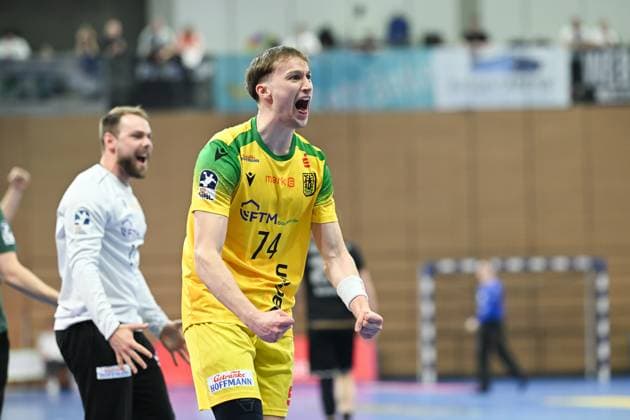 Josip Jukic (VfL Eintracht Hagen, 74) HC Elbflorenz 2006 vs. VfL Eintracht Hagen, 2. Handball Bundesliga Herren, Spielzeit 2024 2025, 09.03.2025 HC Elbflorenz 2006 vs. VfL Eintracht Hagen, 2. Handball Bundesliga Herren, Spielzeit 2024 2025, 09.03.2025 Dresden