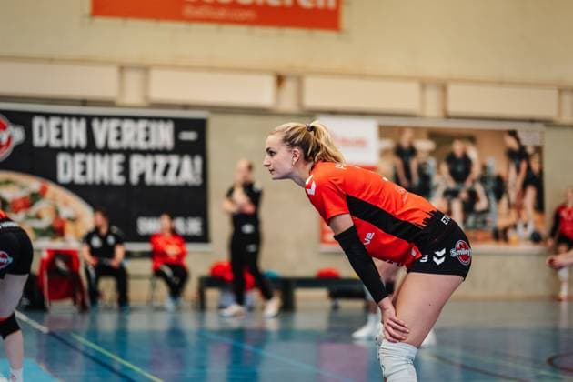 Volleyball Frauen Saison 2024 2025 2. Volleyball Bundesliga Frauen Pro ETV Hamburg vs. Rote Raben Vilsbiburg 09.03.2025 Maja Pahlke ( 3, ETV Hamburg) Hamburg ETV Sporthalle Hoheluft Hamburg Deutschland