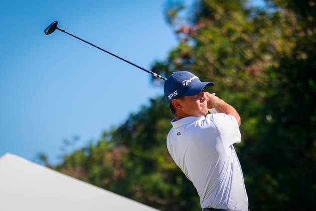 Puerto Rico Open 2025 - Final Round Karl Vilips of Australia plays a shot on the fourth hole during the final round of the Puerto Rico Open 2025 at Grand Reserve Golf Club on March 09, 2025 in Rio Grande, Puerto Rico. San Juan Puerto Rico  Copyright: xEdgardoxMedinax originalFilename:medinamillan-notitle250309_np3av.jpg