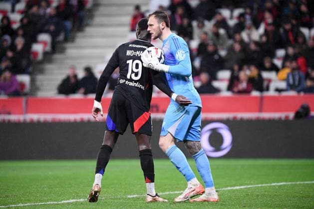 OGC Nice v Olympique Lyonnais - Ligue 1 McDonald s 2024 2025 01 Lucas PERRI (ol) during the Ligue 1 McDonald s match between Nice and Lyon at Allianz Riviera Stadium on March 9, 2025 in Nice, France. Nice France  Copyright: xFEPx 776292988
