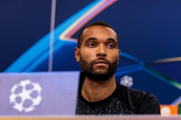 UEFA Champions League, Pressekonferenz Bayer 04 Leverkusen; 10.03.2025 Jonathan Tah (Bayer 04 Leverkusen, 4) während der Pressekonferenz UEFA Champions League Achtelfinale Rückspiel, Pressekonferenz Bayer 04 Leverkusen vor dem Spiel gegen FC Bayern München; Leverkusen, BayArena am 10.03.2025 Copyright: xBEAUTIFULxSPORTS Wunderlx
