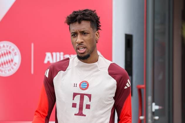Kingsley Coman (FC Bayern Muenchen, 11), GER, Abschlusstraining, FC Bayern Muenchen, Fussball, UEFA Champions League, Achtelfinale Rueckspiel, Saison 2024 2025, 10.03.2025, GER, Abschlusstraining, FC Bayern Muenchen, Fussball, UEFA Champions League, Achtelfinale Rueckspiel, Saison 2024 2025, 10.03.2025 Muenchen Copyright: xEibner-Pressefoto JennixMaulx EP_JML