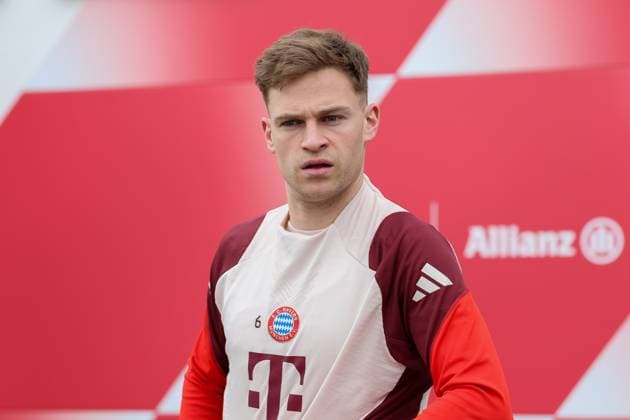 Joshua Kimmich (FC Bayern Muenchen, 06), GER, Abschlusstraining, FC Bayern Muenchen, Fussball, UEFA Champions League, Achtelfinale Rueckspiel, Saison 2024 2025, 10.03.2025, GER, Abschlusstraining, FC Bayern Muenchen, Fussball, UEFA Champions League, Achtelfinale Rueckspiel, Saison 2024 2025, 10.03.2025 Muenchen Copyright: xEibner-Pressefoto JennixMaulx EP_JML