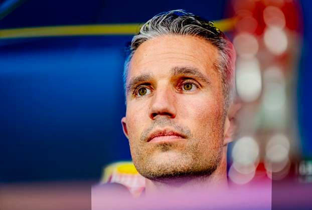 Pressconference Robin van Persie and Timon Wellenreuther of Feyenoord at the San Siro stadium for the UEFA Champions League season 2024-2025 in MILAN, Italy on 10 march 2025, (photo by Marcel van Dorst EYE4images DeFodi Images)