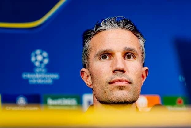 Pressconference Robin van Persie and Timon Wellenreuther of Feyenoord at the San Siro stadium for the UEFA Champions League season 2024-2025 in MILAN, Italy on 10 march 2025, (photo by Marcel van Dorst EYE4images DeFodi Images)