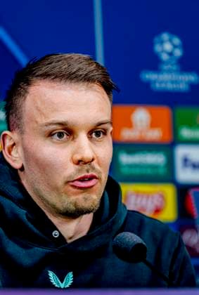 Pressconference Robin van Persie and Timon Wellenreuther of Feyenoord at the San Siro stadium for the UEFA Champions League season 2024-2025 in MILAN, Italy on 10 march 2025, (photo by Marcel van Dorst EYE4images DeFodi Images)