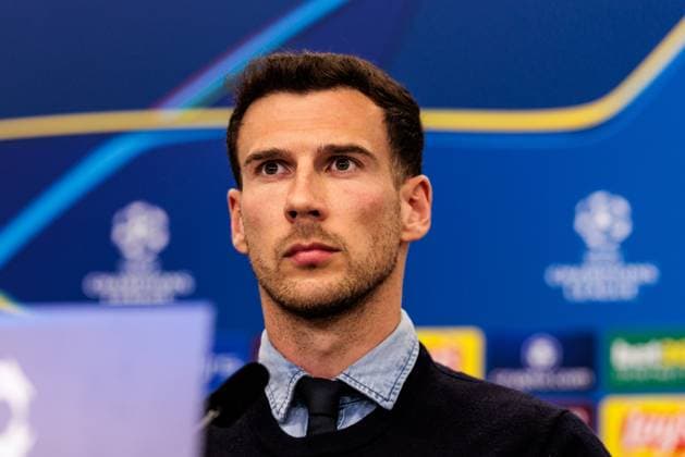 UEFA Champions League, Pressekonferenz FC Bayern München; 10.03.2025 Leon Goretzka (FC Bayern München, 8) während der Pressekonferenz UEFA Champions League Achtelfinale Rückspiel, Pressekonferenz FC Bayern München vor dem Spiel gegen FC Bayern München; Leverkusen, BayArena am 10.03.2025 Copyright: xBEAUTIFULxSPORTS Wunderlx