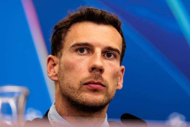UEFA Champions League, Pressekonferenz FC Bayern München; 10.03.2025 Leon Goretzka (FC Bayern München, 8) während der Pressekonferenz UEFA Champions League Achtelfinale Rückspiel, Pressekonferenz FC Bayern München vor dem Spiel gegen FC Bayern München; Leverkusen, BayArena am 10.03.2025 Copyright: xBEAUTIFULxSPORTS Wunderlx