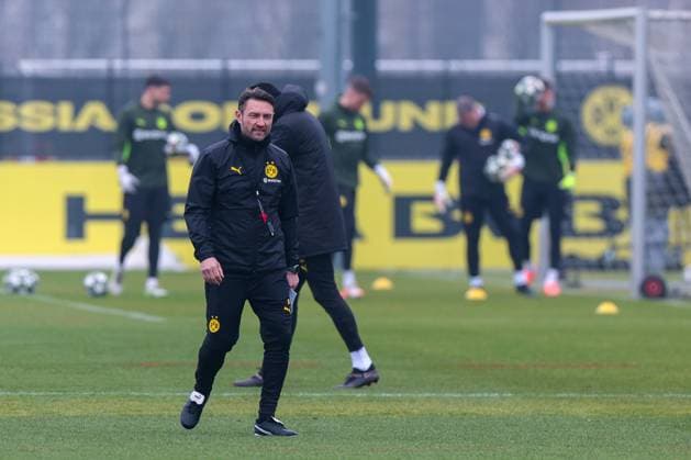 11.03.2025, Abschlusstraining zum UEFA Champions League Spiel zwischen OSC Lille und Borussia Dortmund, Co-Trainer Robert Kovac (Borussia Dortmund), Dortmund Trainingsgelände Borussia Dortmund NRW Deutschland xRHR-FOTO DEx Copyright: DennisxEwert RHR-FOTOx RHR-FOTO DE