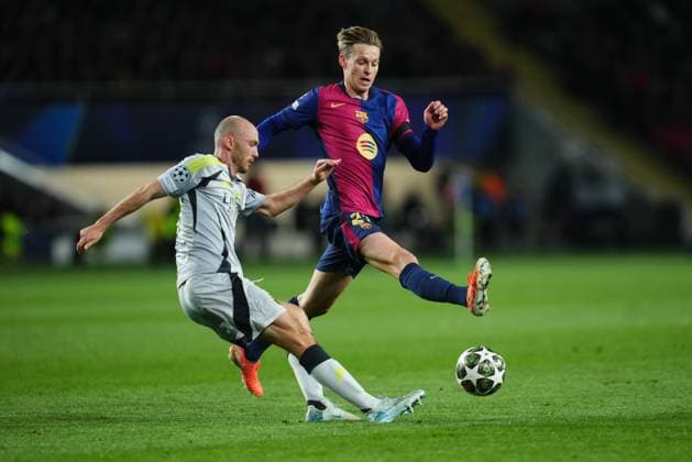 Barcelona, Spain, Season 2024 2025, UEFA Champions League, Round of 16, second leg, FC Barcelona, Barca v SL Benfica, Lluis Companys Stadium, 11 March 2025 Copyright: xBaguxBlancox xPressinphotox