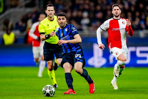 FC Internazionale Milan forwarder Mehdi Taremi during the match Inter - Feyenoord at the San Siro Stadium for the UEFA Champions League - Round of 16 - 2st leg season 2024-2025 in MILAN, Italia on 11 march 2025, (photo by Marcel van Dorst EYE4images DeFodi Images)