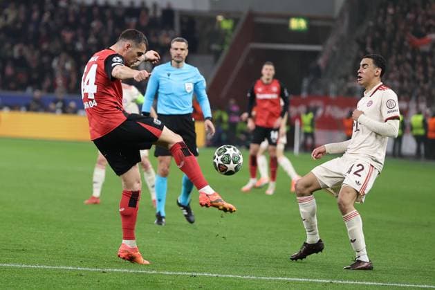 Patrik Schick (Bayer 04 Leverkusen) beim Achtelfinal-Rückspiel der UEFA Champions League (Saison 2024 25) Bayer Leverkusen - FC Bayern München Copyright: Thomas Pakusch