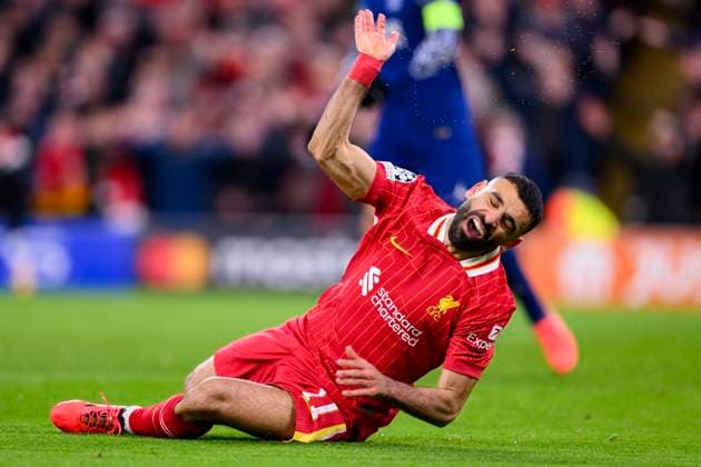 Liverpool FC v Paris Saint-Germain - UEFA Champions League 2024 25 Round of 16 Second Leg LIVERPOOL, ENGLAND - MARCH 11: Mohamed Salah of Liverpool during the UEFA Champions League 2024 25 Round of 16 Second Leg match between Liverpool FC and Paris Saint-Germain at Anfield on March 11, 2025 in Liverpool, England. LiverpoolUnited Kingdom  Copyright: xRichardxCallisx