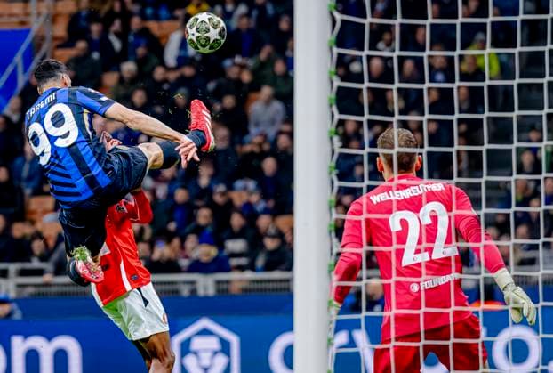Sport Bilder des Tages FC Internazionale Milan forwarder Mehdi Taremi during the match Inter - Feyenoord at the San Siro Stadium for the UEFA Champions League - Round of 16 - 2st leg season 2024-2025 in MILAN, Italia on 11 march 2025, (photo by Marcel van Dorst EYE4images DeFodi Images)