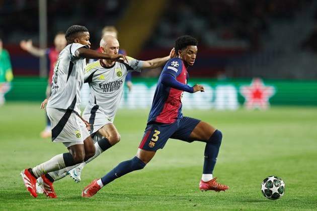 Alejandro Balde (Barcelona), MARCH 11, 2025 - Football Soccer : UEFA Champions League Round of 16 2nd leg match between FC Barcelona, Barca 3-1 SL Benfica at the Estadi Olimpic Lluis Companys in Barcelona, Spain. Noxthirdxpartyxsales  (284505822)