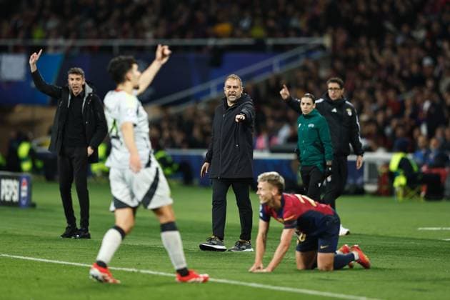 Hansi Flick (Barcelona), MARCH 11, 2025 - Football Soccer : UEFA Champions League Round of 16 2nd leg match between FC Barcelona, Barca 3-1 SL Benfica at the Estadi Olimpic Lluis Companys in Barcelona, Spain. Noxthirdxpartyxsales  (284505891)