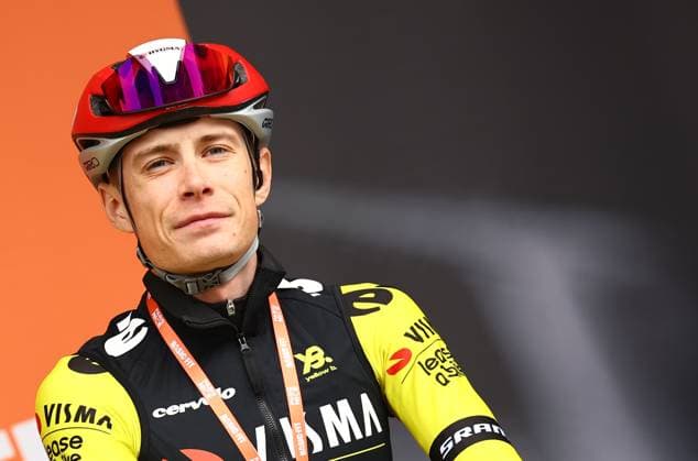 Danish Jonas Vingegaard Hansen of Team Visma-Lease a Bike pictured at the start of stage four of the 83th edition of the Paris-Nice cycling race, 163,4km from Vichy to La Loge des Gardes, France, Wednesday 12 March 2025. DAVIDxPINTENS  x114746304x