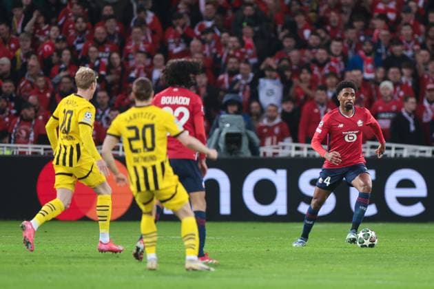 12.03.2025, UEFA Champions League, Achtelfinale, Lille OSC - Borussia Dortmund, Alexsandro (LOSC Lille), Lille Stade Pierre Mauroy Decathlon Arena Paris xRHR-FOTO DEx Copyright: DennisxEwert RHR-FOTOx RHR-FOTO DE
