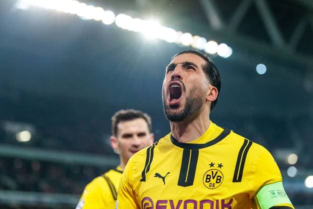 UEFA Champions League, LOSC Lille - Borussia Dortmund; 12.03.2025 Jubel zum 1:1 durch Emre Can (Borussia Dortmund, 23) nach Elfmeter UEFA Champions League Achtelfinale Rückspiel, LOSC Lille - Borussia Dortmund; Lille, Stade Pierre Mauroy am 12.03.2025 Copyright: xBEAUTIFULxSPORTS Wunderlx