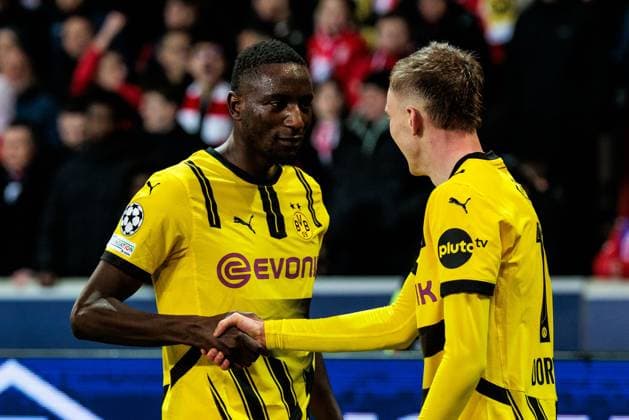 UEFA Champions League, LOSC Lille - Borussia Dortmund; 12.03.2025 Jubel zum 1:2 durch Maximilian Beier (Borussia Dortmund, 14) UEFA Champions League Achtelfinale Rückspiel, LOSC Lille - Borussia Dortmund; Lille, Stade Pierre Mauroy am 12.03.2025 Copyright: xBEAUTIFULxSPORTS Wunderlx
