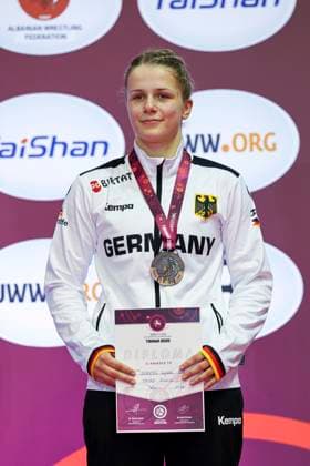 Sport Themen der Woche KW11 Sport Bilder des Tages U23 Wrestling European Championships 65kg WW - Luisa Scheel (GER) *** U23 Wrestling European Championships 65kg WW Luisa Scheel GER