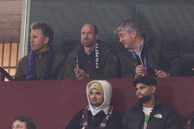 William, Prince of Wales in the stands Aston Villa v Club Brugge, UEFA Champions League, Round of 16, Second Leg, Football, Villa Park, Birmingham, UK - 12 Mar 2025 EDITORIAL USE ONLY No use with unauthorised audio, video, data, fixture lists, club league logos or live services. Online in-match use limited to 120 images, no video emulation. No use in betting, games or single club league player publications. Copyright: xPaulxCurrie Shutterstockx 15188183l
