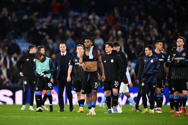 Aston Villa v Club Brugge - UEFA Champions League BIRMINGHAM, ENGLAND - MARCH 12 : Onyedika Nwadike Raphael midfielder of Club Brugge after the game during the UEFA Champions League 2024 25 round of 16 match second leg between Aston Villa and Club Brugge on March 12, 2025 in Birmingham, England, 12 03 2025 Birmingham England  Copyright: xTomasxSiskx