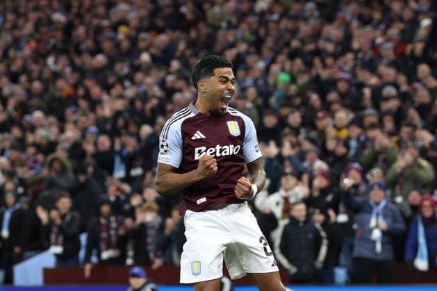 Aston Villa v Club Brugge 12 March 2025, Aston - UEFA Champions League, Round of 16, Second Leg - Aston Villa v Club Brugge - Ian Maatsen of Aston Villa celebrates scoring their 2nd goal - Photo: Charlotte Wilson Offside. Aston UK Copyright: xCharlottexWilsonx xOffsidexOffside