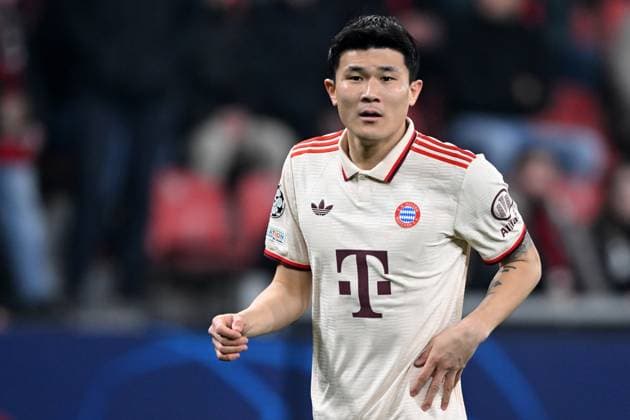 LEVERKUSEN - Minjae Kim of FC Bayern Munchen during the UEFA Champions League match between Bayer 04 Leverkusen and FC Bayern MAÂ¸nchen at the Bay Arena on March 11, 2025 in Leverkusen, Germany. ANP Hollandse Hoogte UEFA Champions League 2024 25 Round of 16 Second Leg 2024 25 xVIxANPxSportx xGerritxvanxKeulenxIVx 522223492 originalFilename: 522223492.jpg