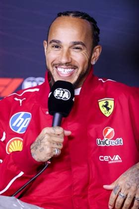 March 13, 2025: MELBOURNE, AUSTRALIA - MARCH 13: Lewis Hamilton of Great Britain and Scuderia Ferrari HP in a press conference, PK, Pressekonferenz before the 2025 Australian Grand Prix at Albert Park in Melbourne, Australia - ZUMAp121 20250313_zsp_p121_035 Copyright: xChrisxPutnamx