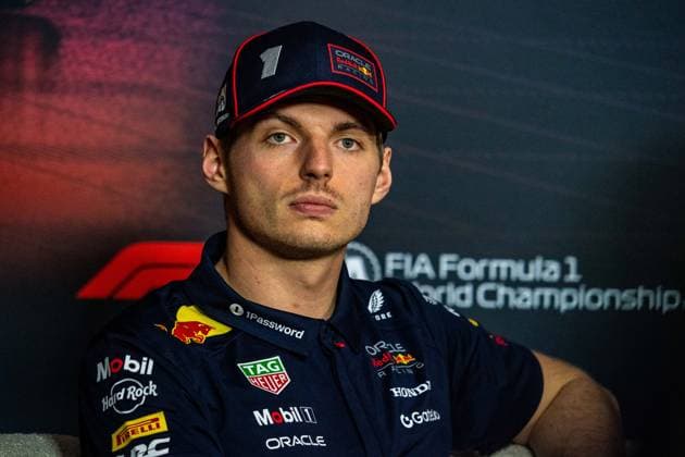 March 13, 2025, Melbourne, Victoria, Australia: Oracle Red Bull Racing driver MAX VERSTAPPEN of Netherlands during the driverÃ¢â‚¬â ¢s press conference, PK, Pressekonferenz on Thursday at the Formula 1 Louis Vuitton Australian Grand Prix 2025 on March 13, 2025 in Melbourne, Australia. Melbourne Australia - ZUMAf186 20250313_zsp_f186_054 Copyright: xJamesxForresterx