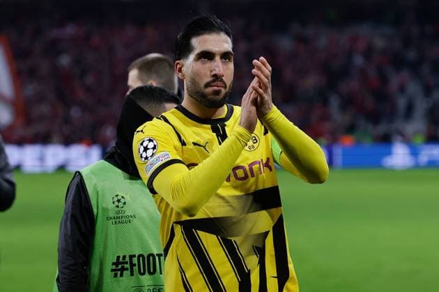 March 12, 2025, Villeneuve-D ascq, France, Emre Can (Borussia Dortmund) applauds the fans after the match the UEFA Champions League match between OSC Lille and Borussia Dortmund Copyright: AntonioxBorga