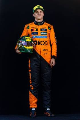 March 13, 2025, Melbourne, Victoria, Australia: McLaren Formula 1 Team driver OSCAR PIASTRI of Australia poses for driver portraits on Thursday at the Formula 1 Louis Vuitton Australian Grand Prix 2025 on March 13, 2025 in Melbourne, Australia. Melbourne Australia - ZUMAf186 20250313_zsp_f186_084 Copyright: xJamesxForresterx