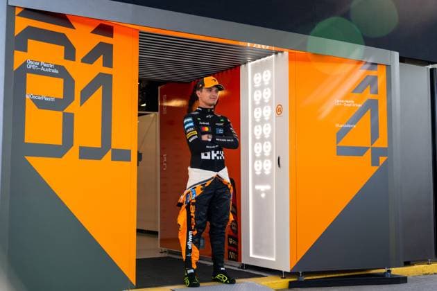 FORMULA 1 AUSTRALIAN GRAND PRIX 2025 MEDIA DAY LANDO NORRIS (GBR) of McLaren Racing 4 during the FORMULA 1 LOUIS VUITTON AUSTRALIAN GRAND PRIX 2025 MEDIA DAY at Albert Park Circuit, Melbourne, Australia on 13 March 2025 Credit: Antoine Lapeyre Every Second Media Editorial use only. All images are copyright Every Second Media Limited. No images may be reproduced without prior permission. Copyright: xIMAGO EveryxSecondxMediax ESM-1366-0002 AntoinexLapeyrex xEveryxSecondxMediax