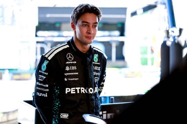 63 George Russell (GBR, Mercedes-AMG Petronas F1 Team), F1 Grand Prix of Australia at Albert Park Grand Prix Circuit on March 13, 2025 in Melbourne, Australia. (Photo by HOCH ZWEI) Melbourne Australia