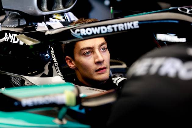63 George Russell (GBR, Mercedes-AMG Petronas F1 Team), F1 Grand Prix of Australia at Albert Park Grand Prix Circuit on March 13, 2025 in Melbourne, Australia. (Photo by HOCH ZWEI) Melbourne Australia